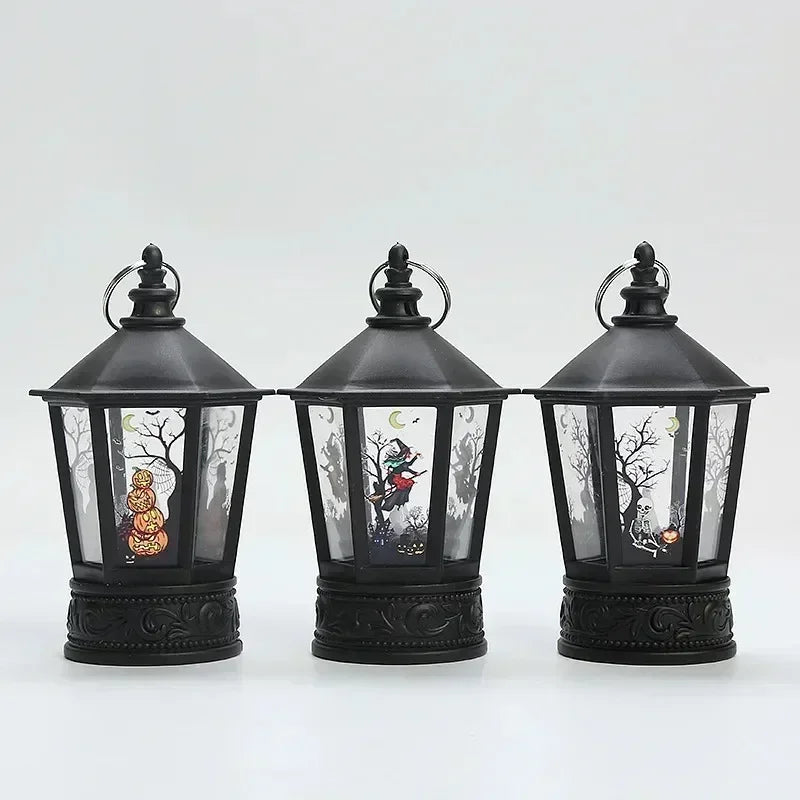 LED Pumpkin Ghost Lantern