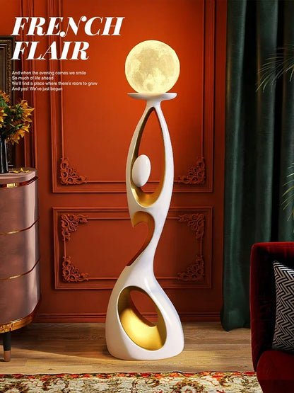 Abstract Dancing Figures Light Luxury