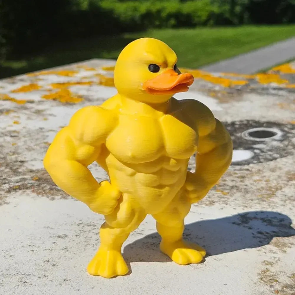 Muscle Duck Statue