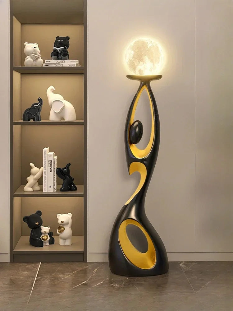 Abstract Dancing Figures Light Luxury