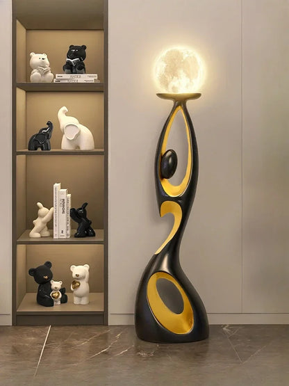 Abstract Dancing Figures Light Luxury