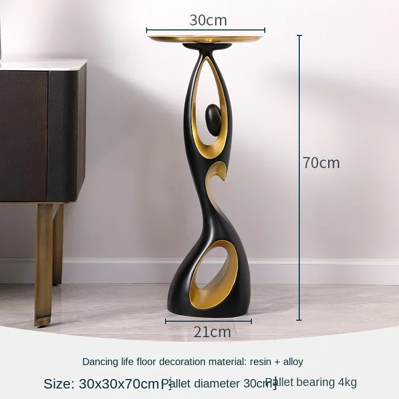 Abstract Dancing Figures Light Luxury