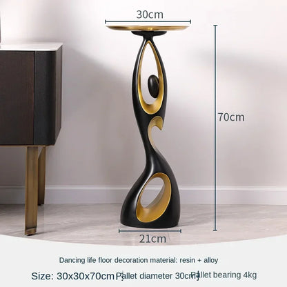 Abstract Dancing Figures Light Luxury