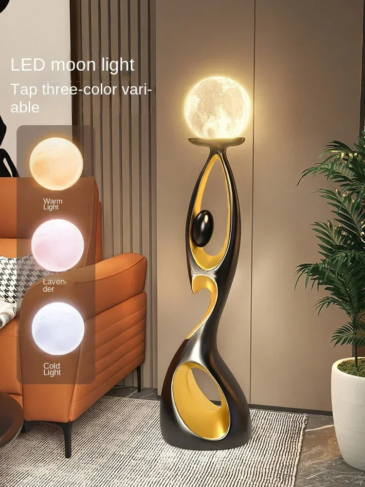 Abstract Dancing Figures Light Luxury