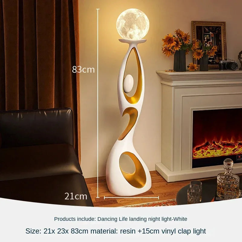 Abstract Dancing Figures Light Luxury