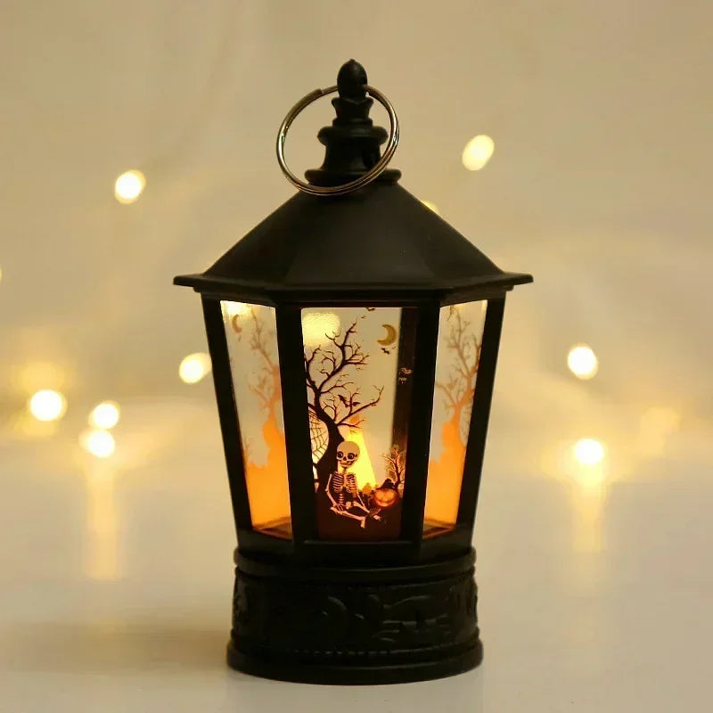 LED Pumpkin Ghost Lantern