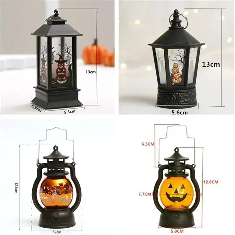LED Pumpkin Ghost Lantern