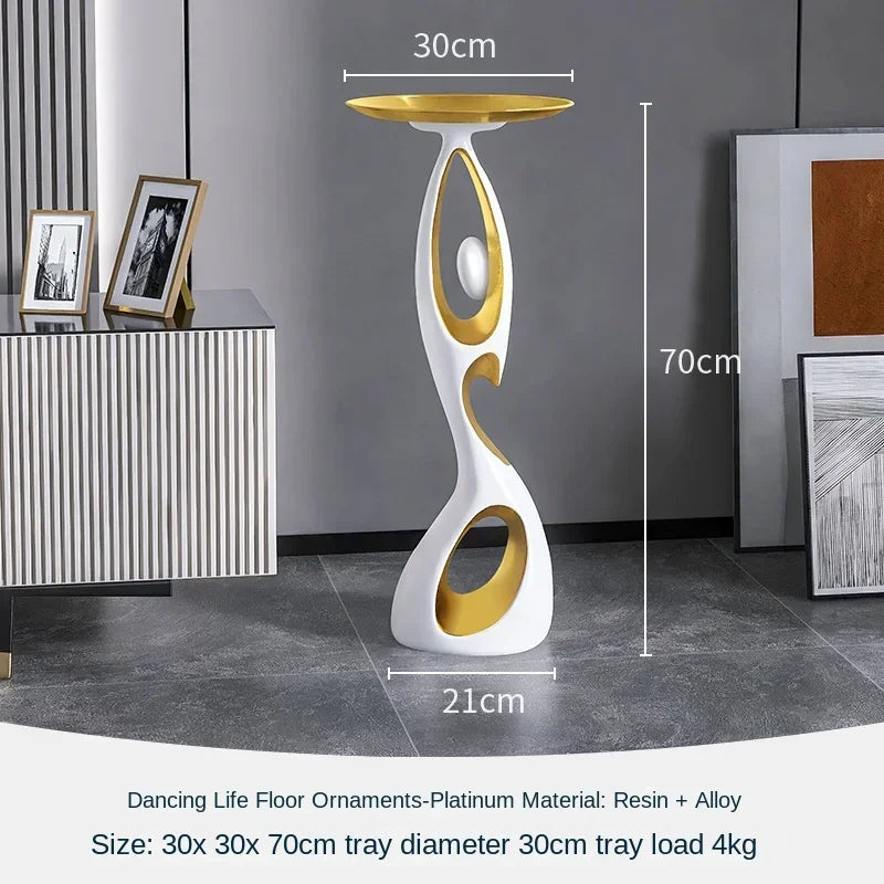 Abstract Dancing Figures Light Luxury