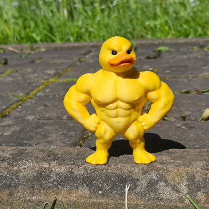 Muscle Duck Statue