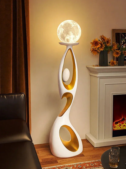 Abstract Dancing Figures Light Luxury