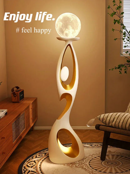 Abstract Dancing Figures Light Luxury
