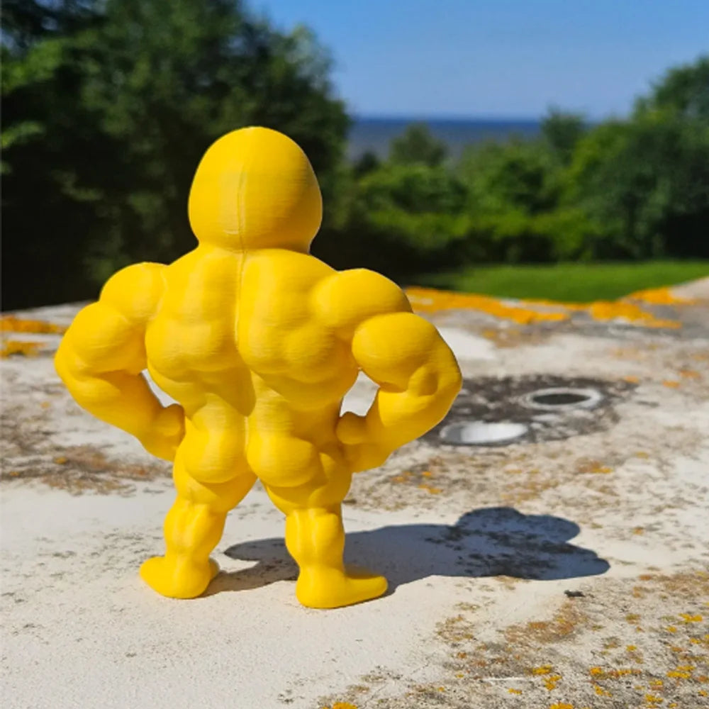 Muscle Duck Statue