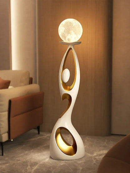 Abstract Dancing Figures Light Luxury