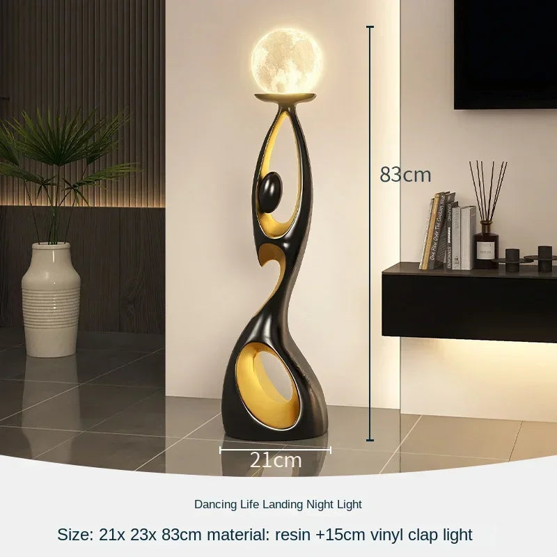 Abstract Dancing Figures Light Luxury